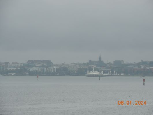 Geelong in Fog and rain